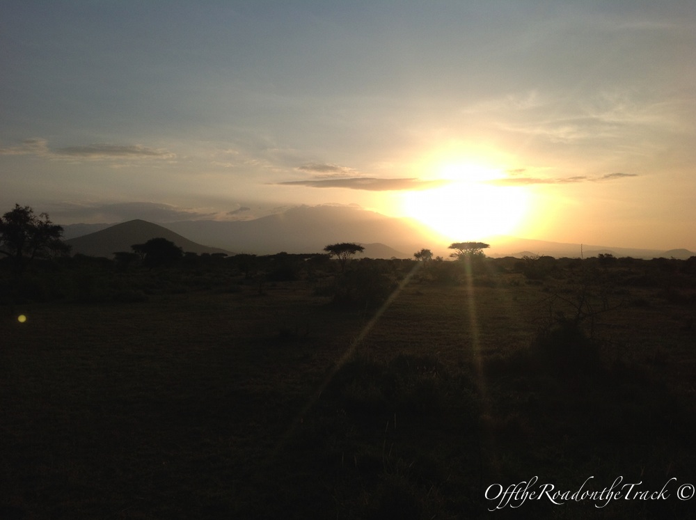 Masai'de akşam gün batımı…
